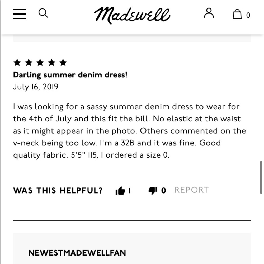 Madewell Chambray Denim Jean Button Down Dress - Picture 13 of 16